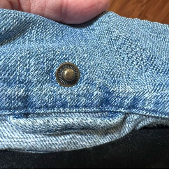 Billabong Jean jacket with sweater sleeves 💗 great used condition - Picture 4 of 7